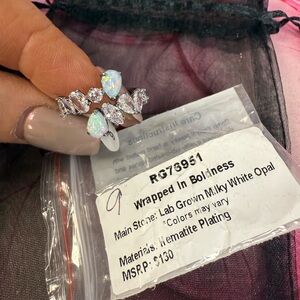 Wrapped in Boldness Opal and Silver Ring